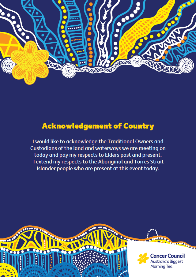 Acknowledgement of Country