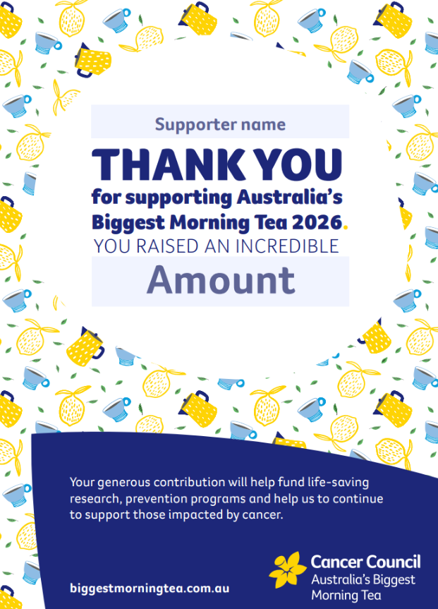 Thank you Certificate - Individual